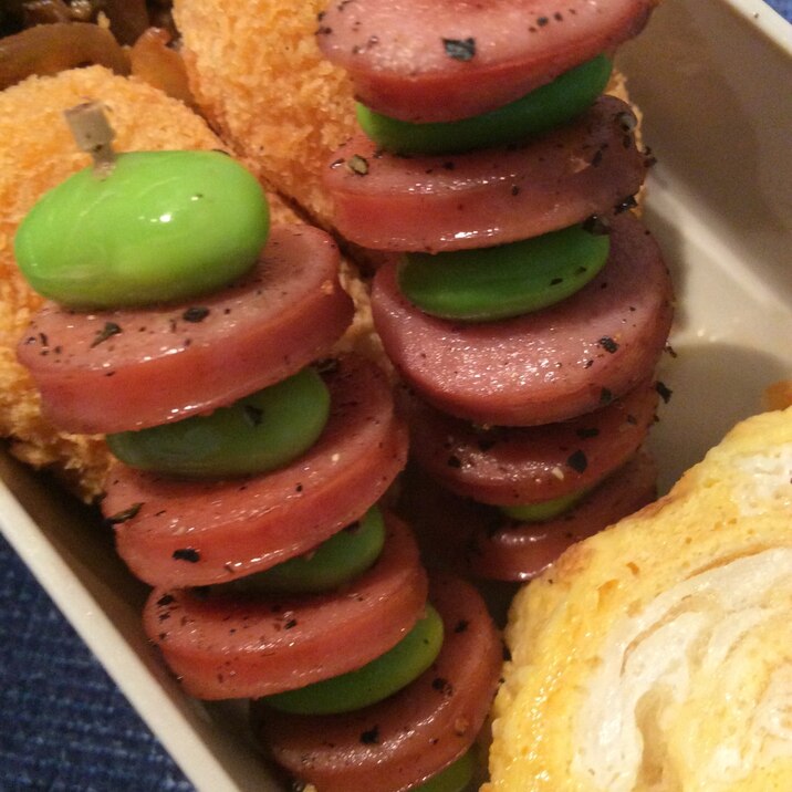 お弁当に ウインナー えだまめ串 レシピ 作り方 By ハトリーナ 楽天レシピ お弁当に ウインナー えだまめ串 レシピ 作り方 By ハトリーナ 楽天レシピ